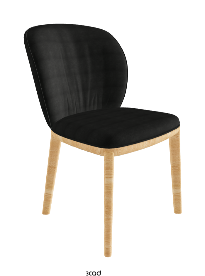Chrishell Dining Chair_Natural Ashwood_Fabric_B932