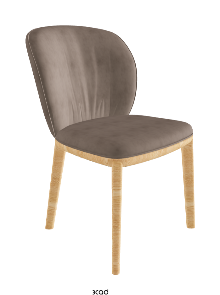 Chrishell Dining Chair_Natural Ashwood_Micro Nubuk_Cognac