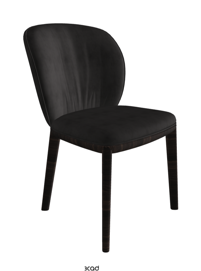 Chrishell Dining Chair_Burned Oak Stained Ashwood_Micro Nubuk_Charcoal