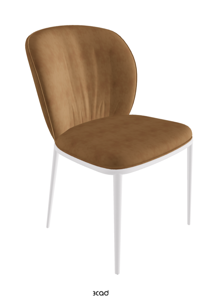 Chrishell ML Dining Chair_Pearl Embossed_Micro Nubuk_Almond
