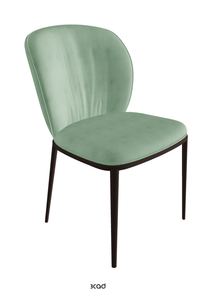Chrishell ML Dining Chair_Bronze Embossed_Micro Nubuk_Mint