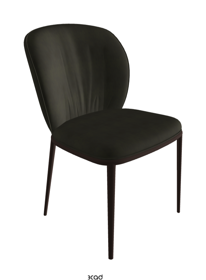 Chrishell ML Dining Chair_Bronze Embossed_Micro Nubuk_Musk