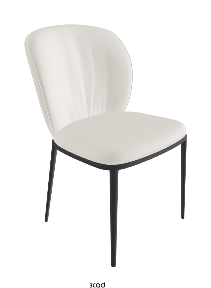 Chrishell ML Dining Chair_Graphite Embossed_Glove Soft Leather_Dover
