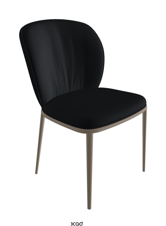 Chrishell ML Dining Chair_Titanium Embossed_Soft Leather_Atlantico
