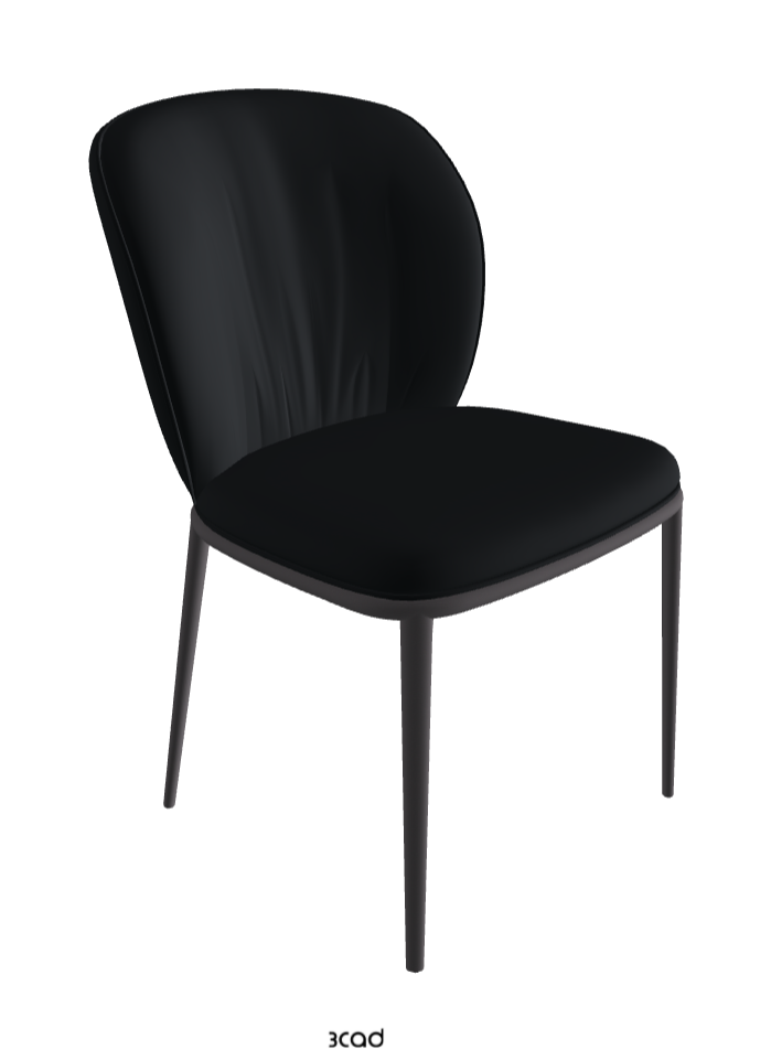 Chrishell ML Dining Chair_Graphite Embossed_Soft Leather_Atlantico
