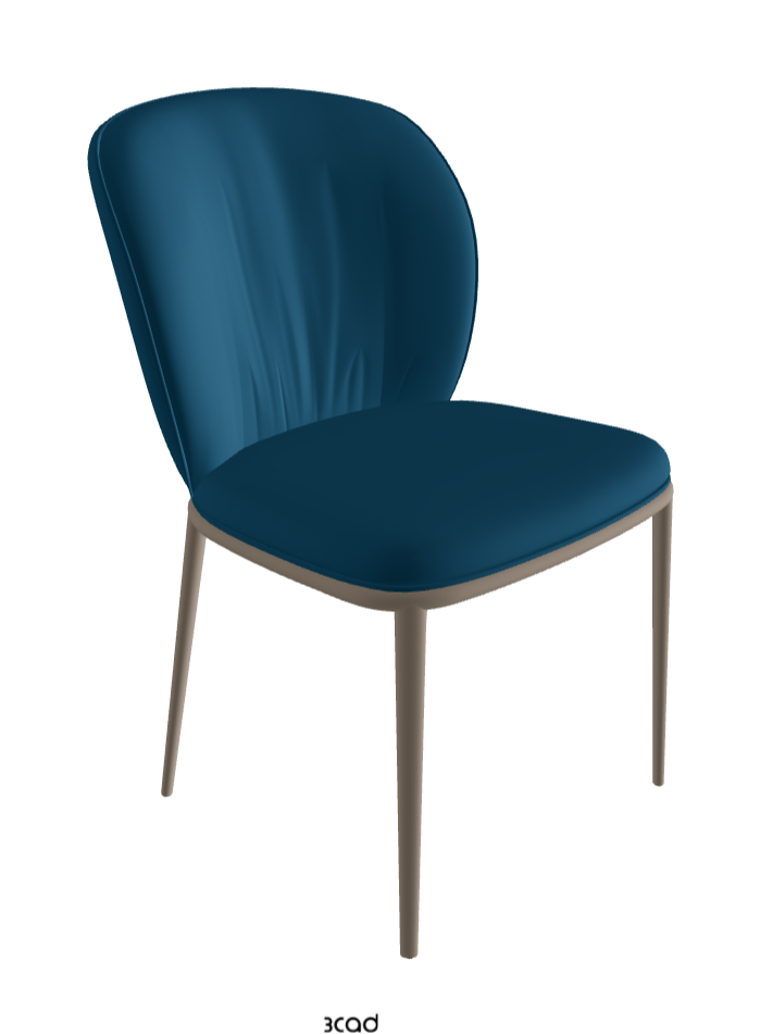 Chrishell ML Dining Chair_Titanium Embossed_Soft Leather_Capri