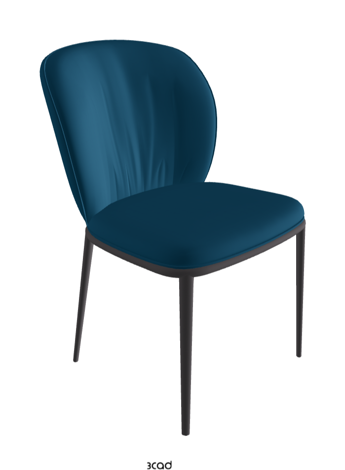 Chrishell ML Dining Chair_Graphite Embossed_Soft Leather_Capri