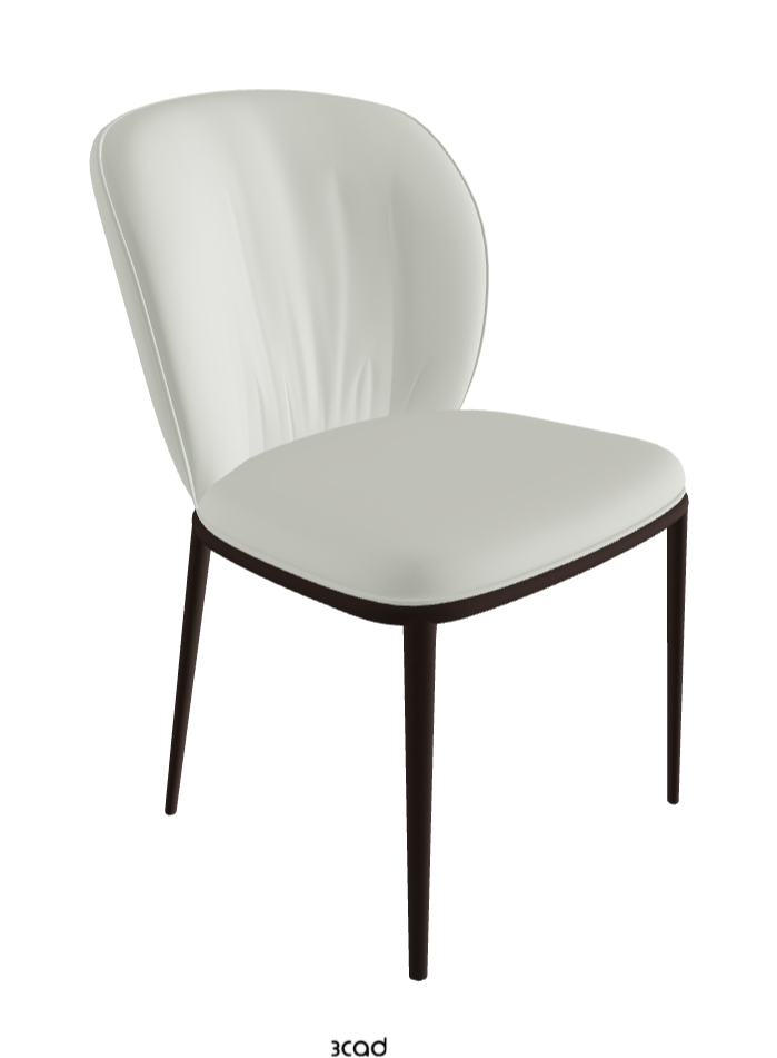 Chrishell ML Dining Chair_Bronze Embossed_Soft Leather_Artico