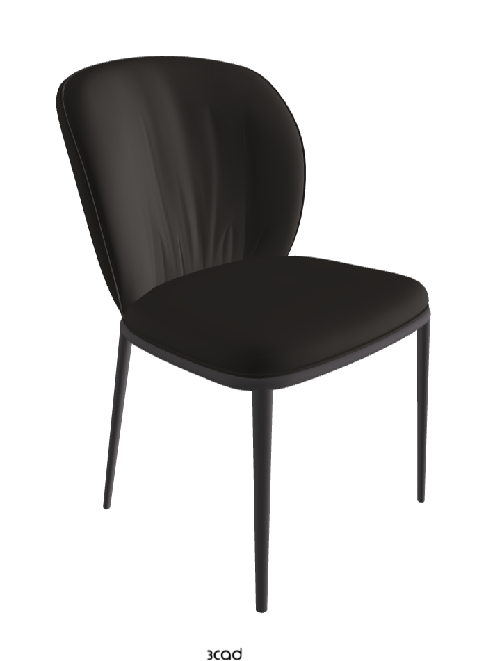 Chrishell ML Dining Chair_Graphite Embossed_Synthetic Leather_Ardesia