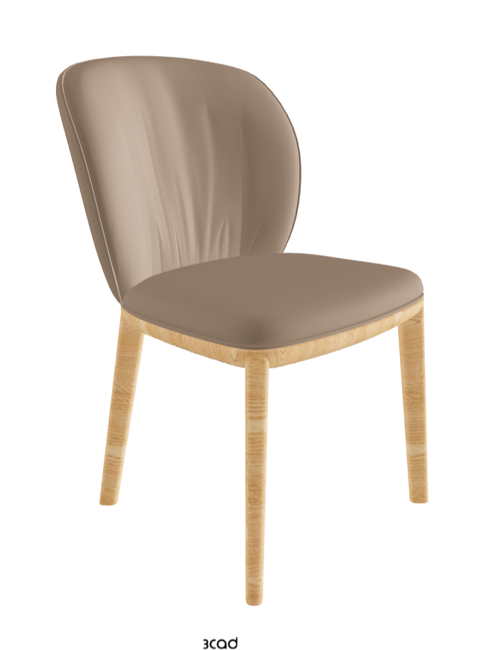 Chrishell Dining Chair_Natural Ashwood_Glove Soft Leather_Taupe