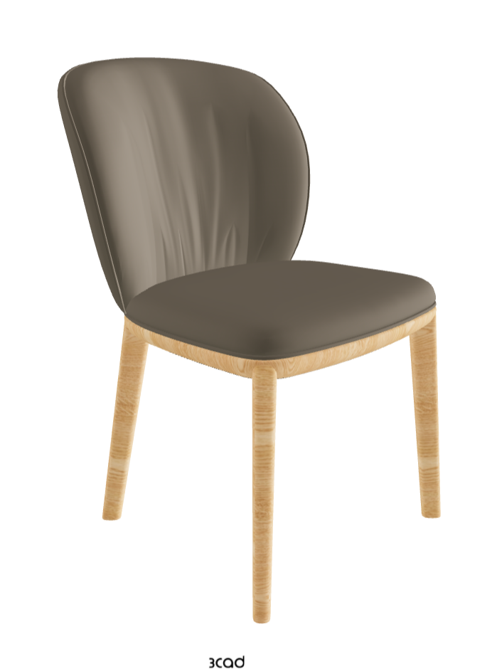 Chrishell Dining Chair_Natural Ashwood_Glove Soft Leather_Platoon