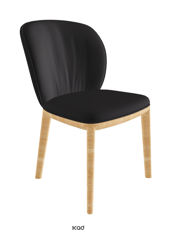 Chrishell Dining Chair_Natural Ashwood_Glove Soft Leather_Hornet