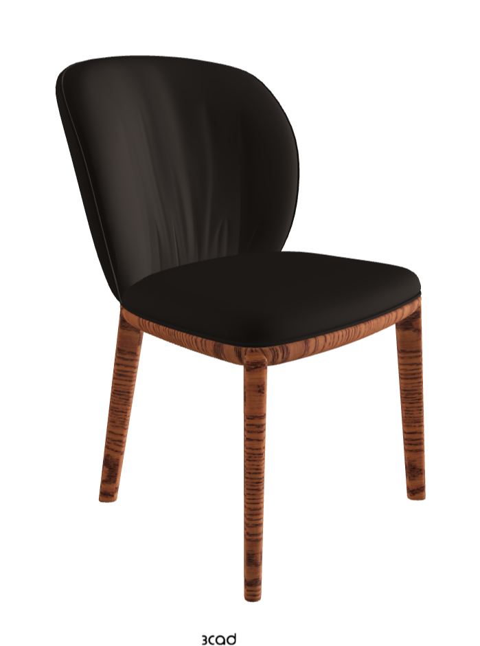 Chrishell Dining Chair_Canaletto Walnut Stained Ashwood_Soft Leather_Testa Di Moro
