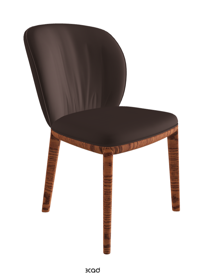 Chrishell Dining Chair_Canaletto Walnut Stained Ashwood_Soft Leather_Marrone