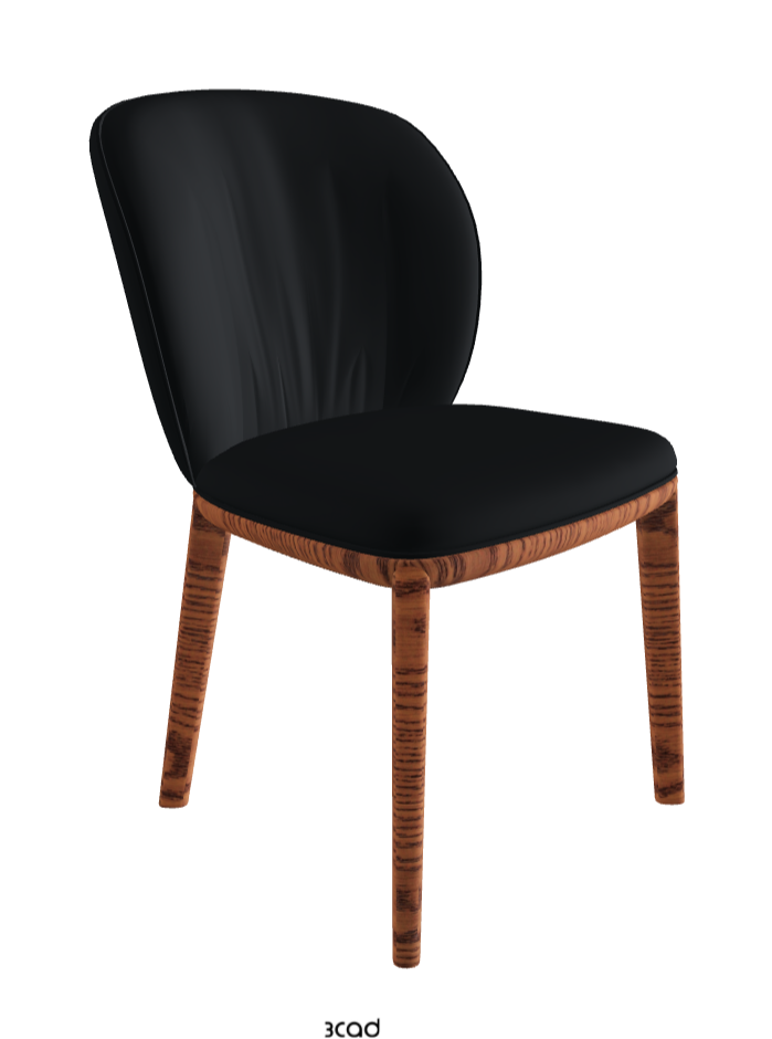Chrishell Dining Chair_Canaletto Walnut Stained Ashwood_Soft Leather_Atlantico