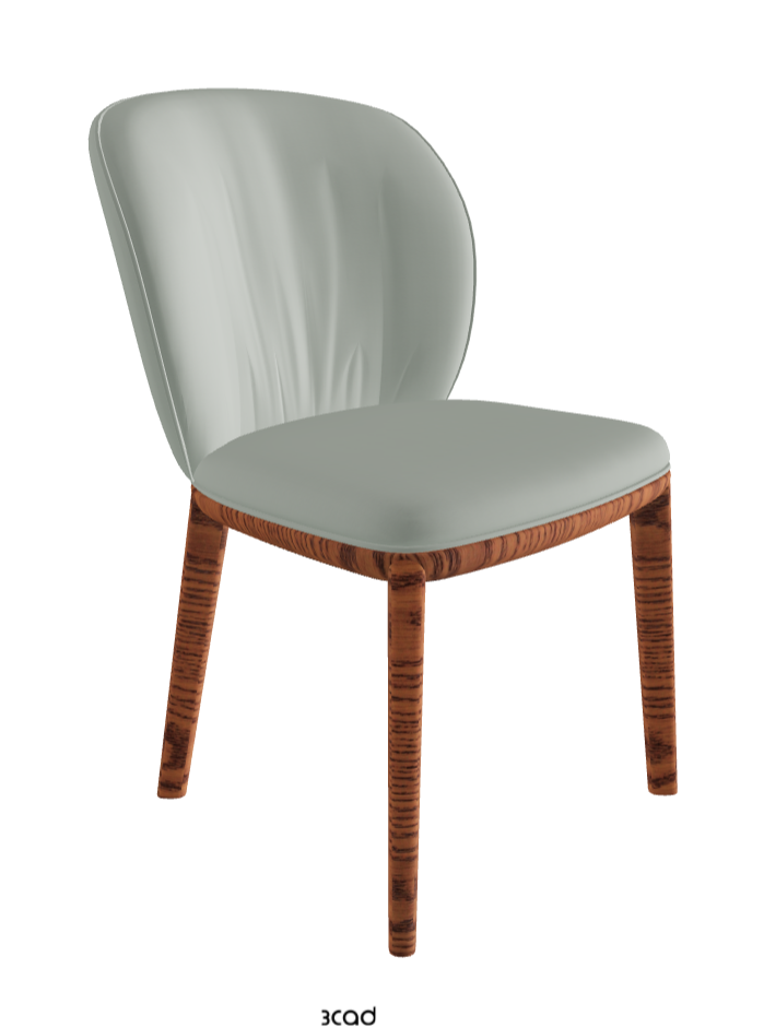 Chrishell Dining Chair_Canaletto Walnut Stained Ashwood_Soft Leather_Ice