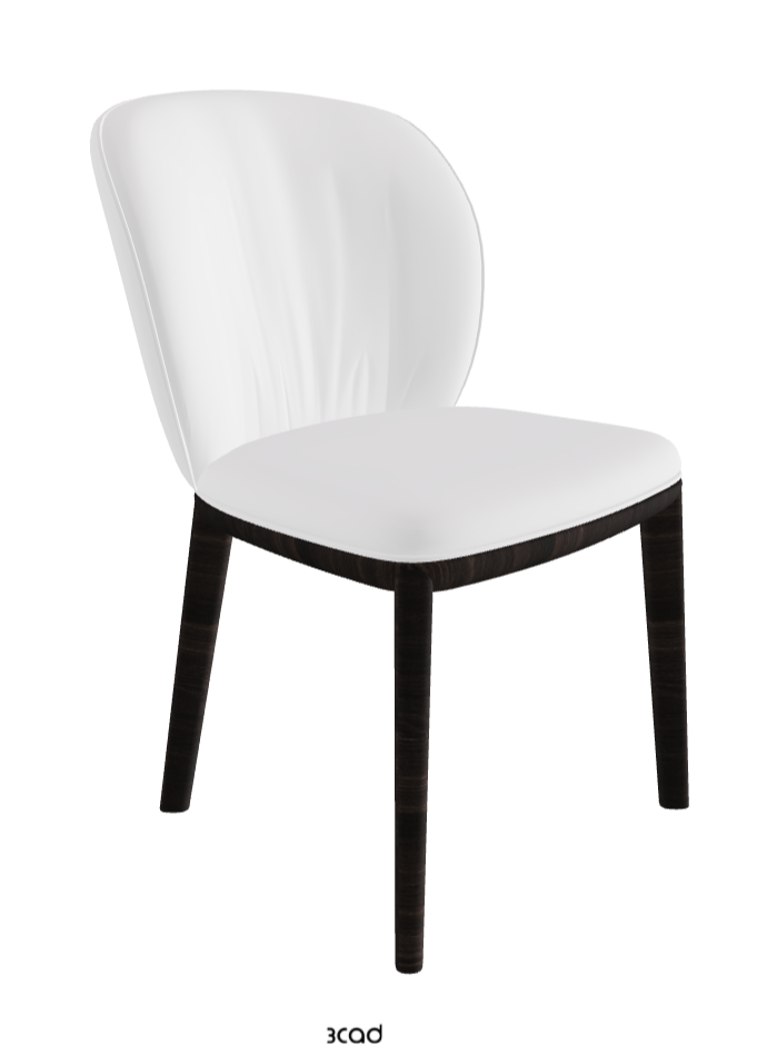 Chrishell Dining Chair_Burned Oak Stained Ashwood_Soft Leather_Bianco