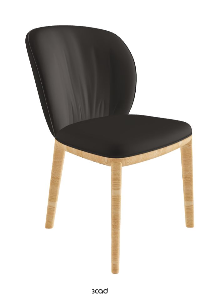 Chrishell Dining Chair_Natural Ashwood_Soft Leather_Piombo