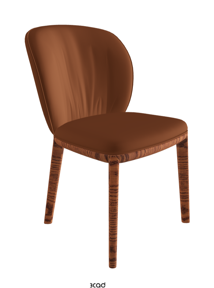Chrishell Dining Chair_Canaletto Walnut Stained Ashwood_Soft Leather_Cognac