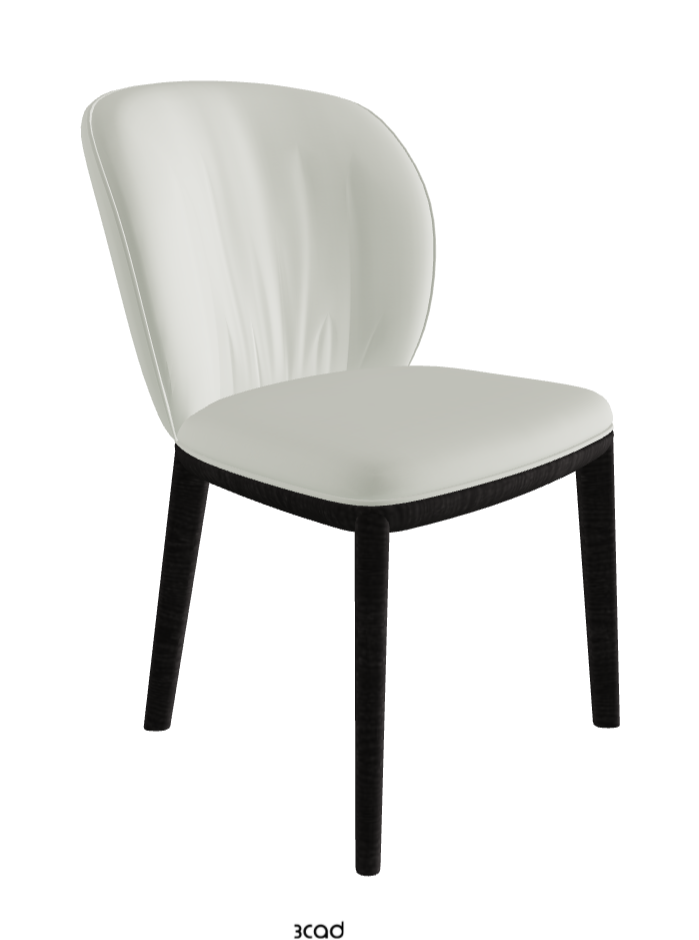 Chrishell Dining Chair_Open Pore Matt Black Ashwood_Soft Leather_Artico
