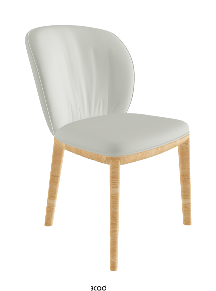 Chrishell Dining Chair_Natural Ashwood_Soft Leather_Artico