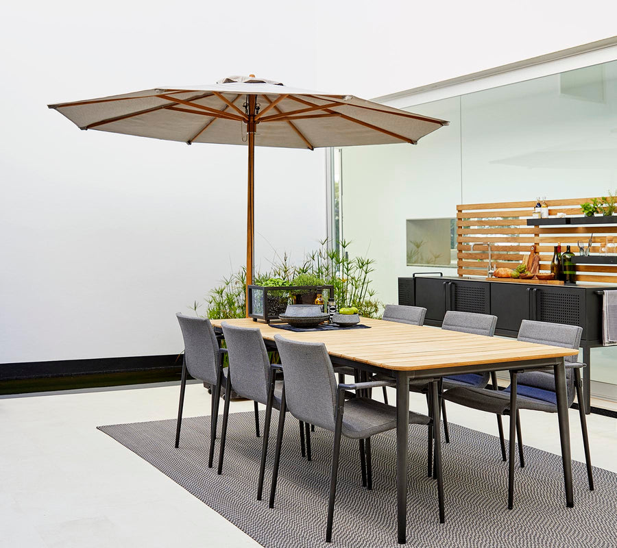 Cane-line Classic Parasol with Pulley System dia 2.4 m