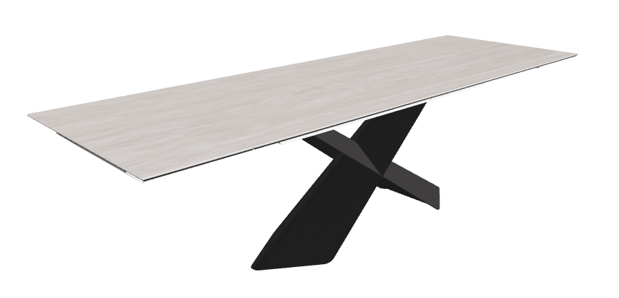 Cattelan Italia Tyron Keramik Drive Rectangular Extendible Dining Table – 182→258x90x74h