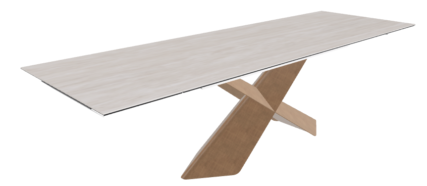 Cattelan Italia Tyron Keramik Drive Rectangular Extendible Dining Table – 182→258x90x74h