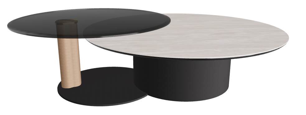 Cattelan Italia ARENA Keramik Bond Coffee Table ø118/187x42h