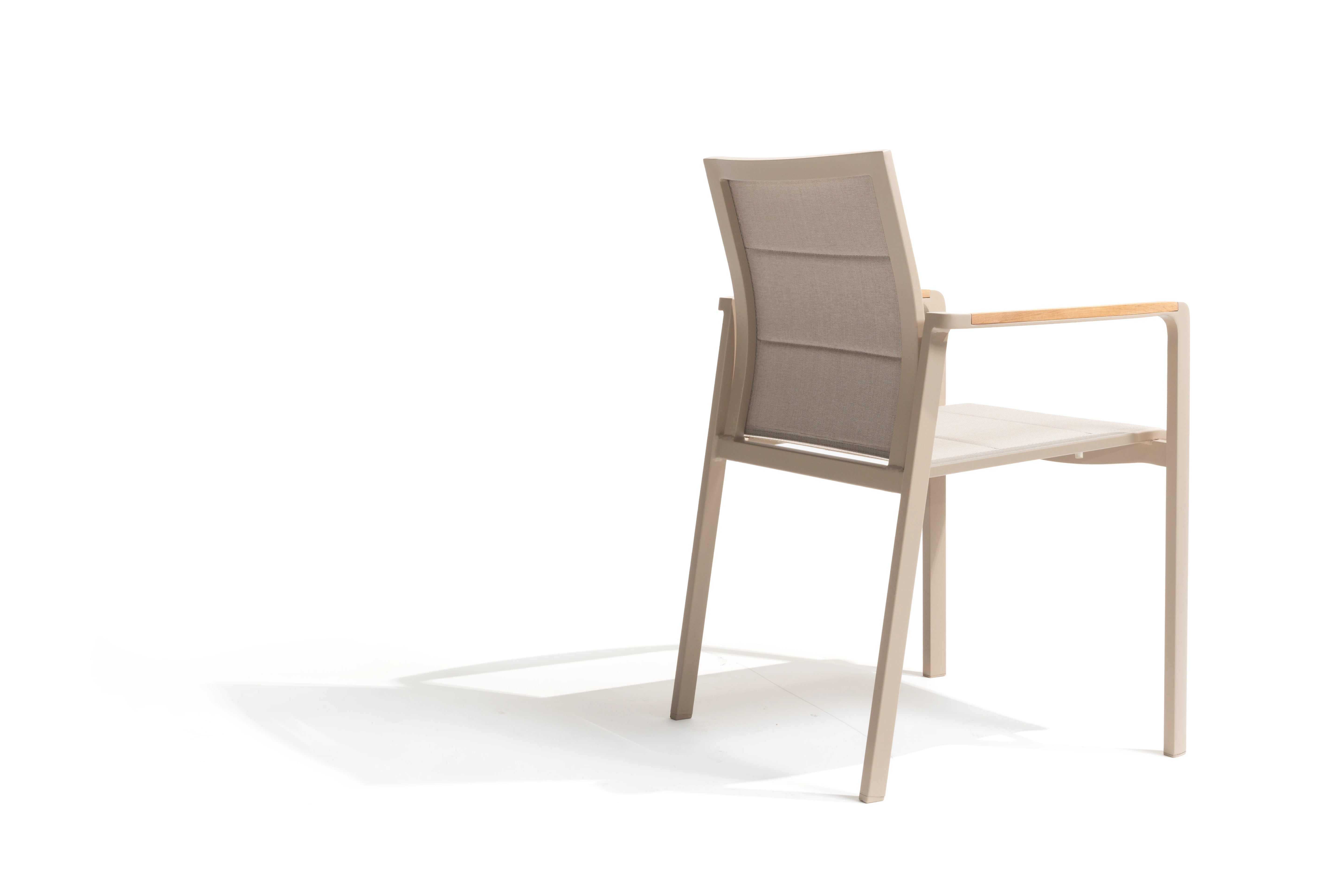 4 Seasons Outdoor Cortina stacking chair latte