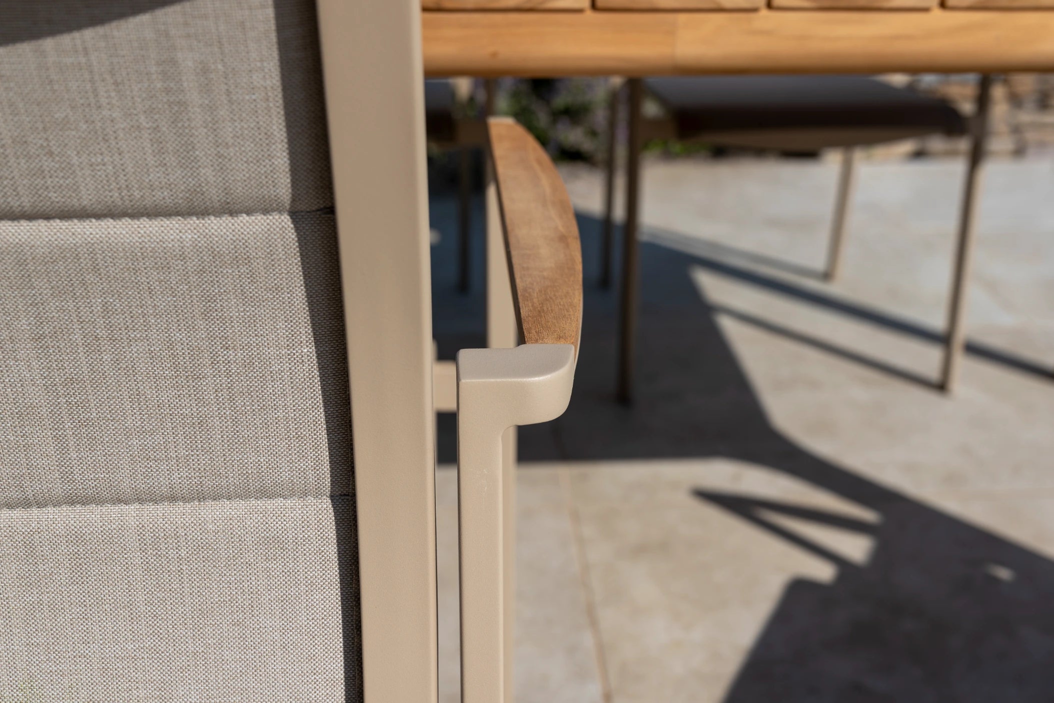 4 Seasons Outdoor Cortina stacking chair latte