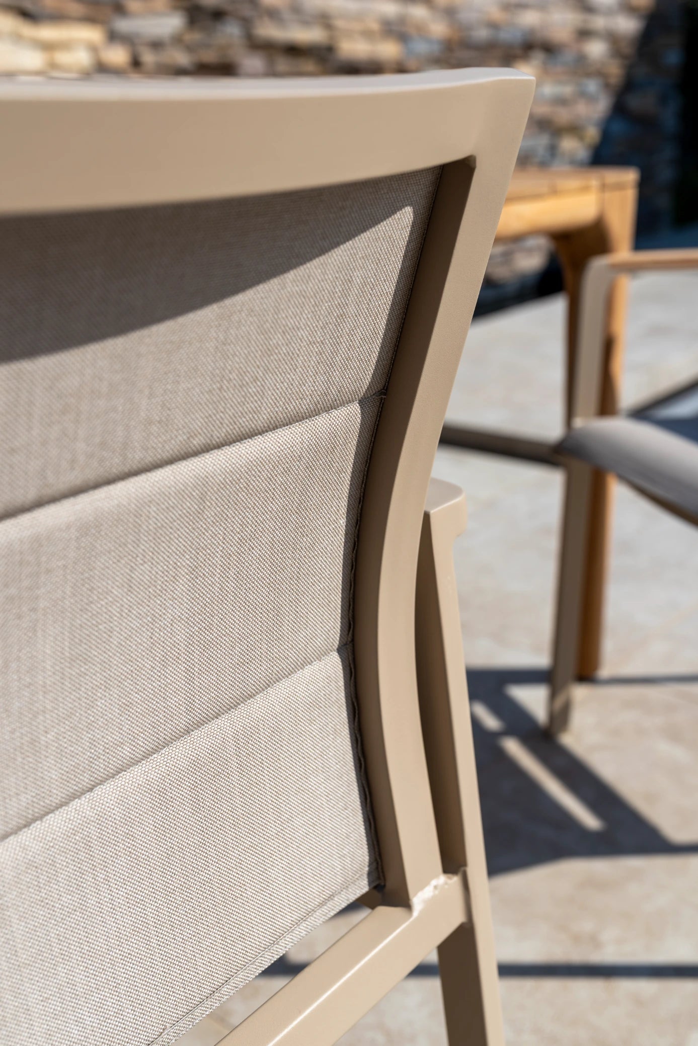 4 Seasons Outdoor Cortina stacking chair latte