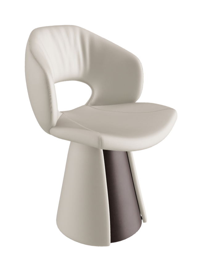Dafne Dining Armchair_Bronze Embossed_Soft Leather_Palladio