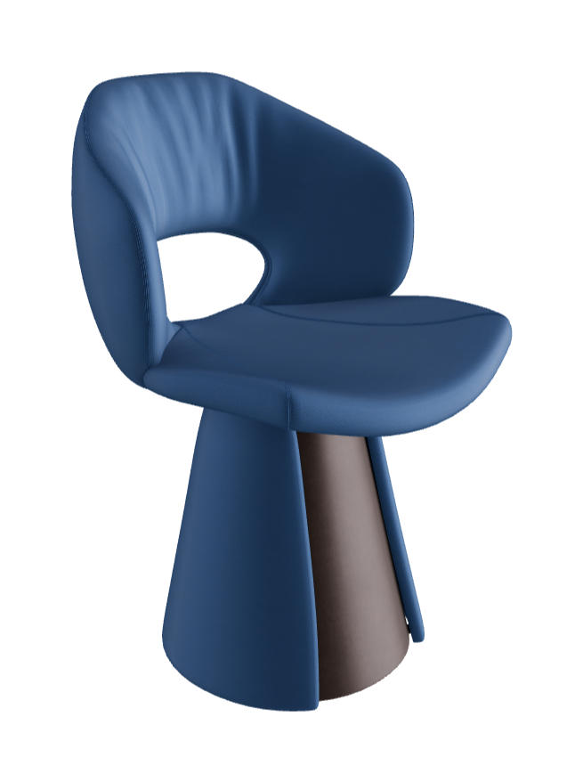 Dafne Dining Armchair_Bronze Embossed_Soft Leather_Capri