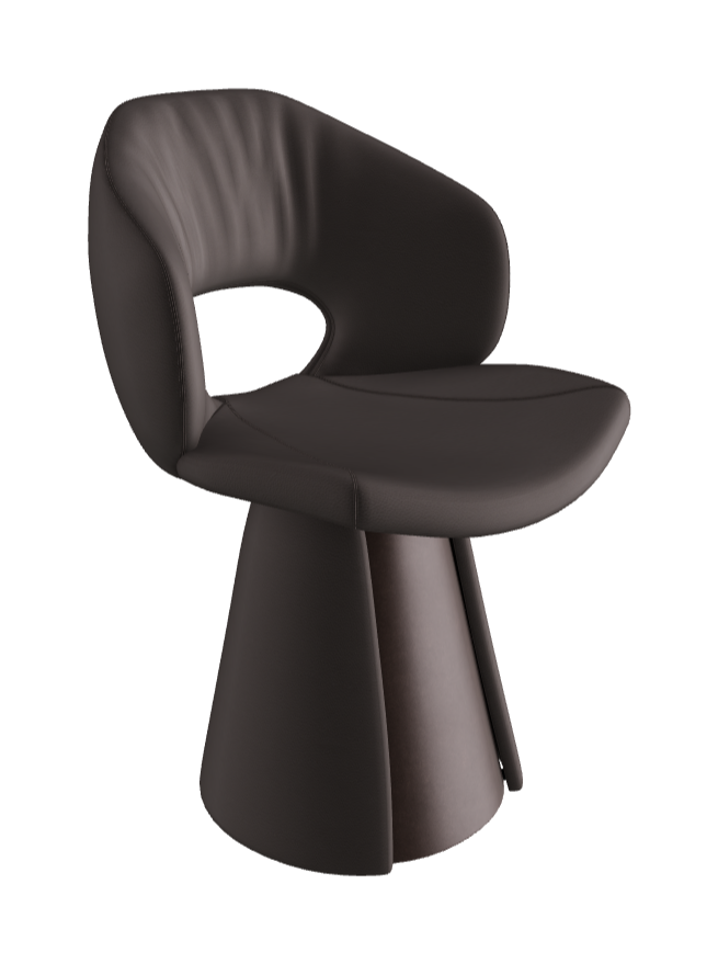 Dafne Dining Armchair_Bronze Embossed_Synthetic Leather_Ardesia