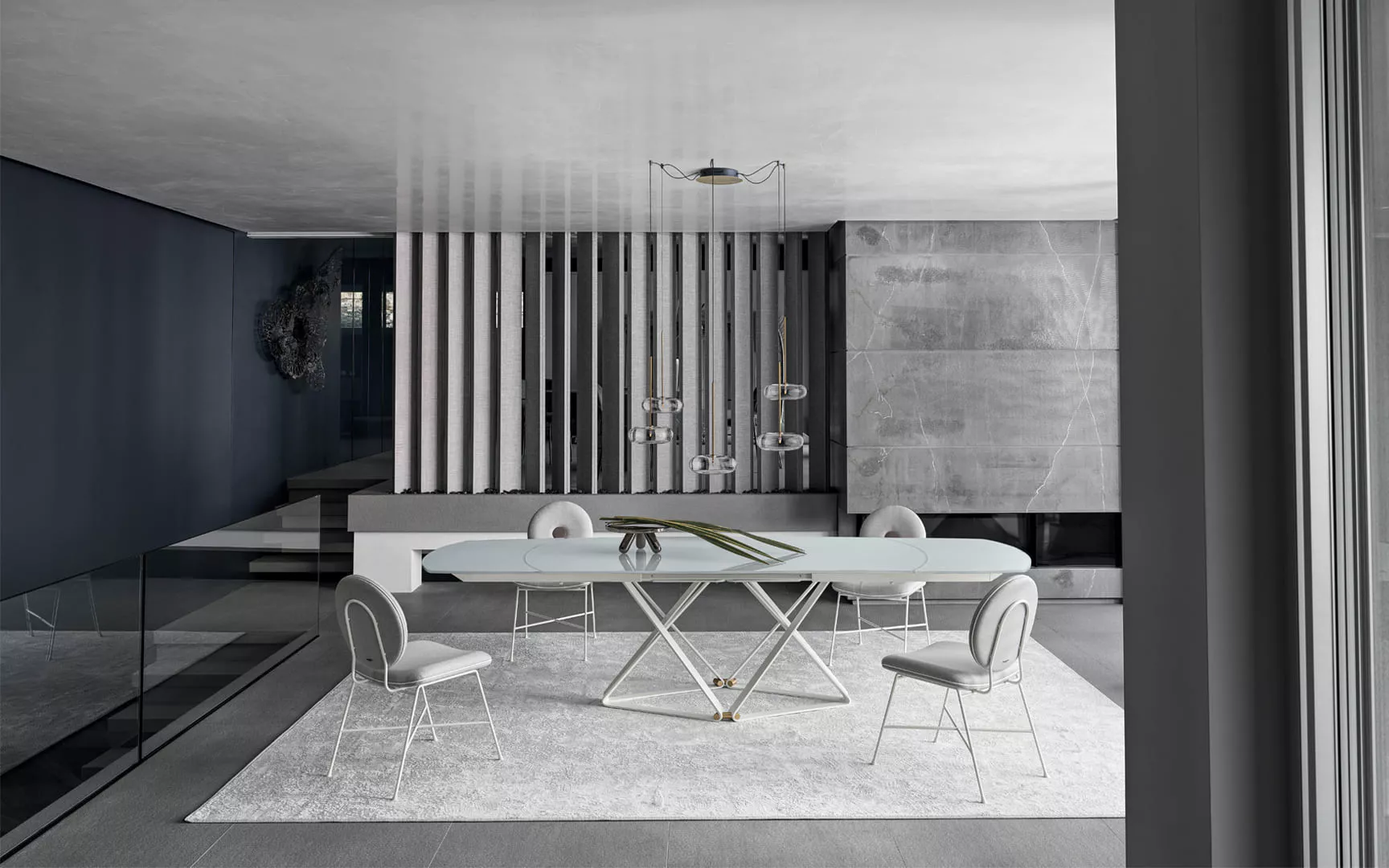 Bontempi Casa Delta 53.27 Barrel Extendible Table