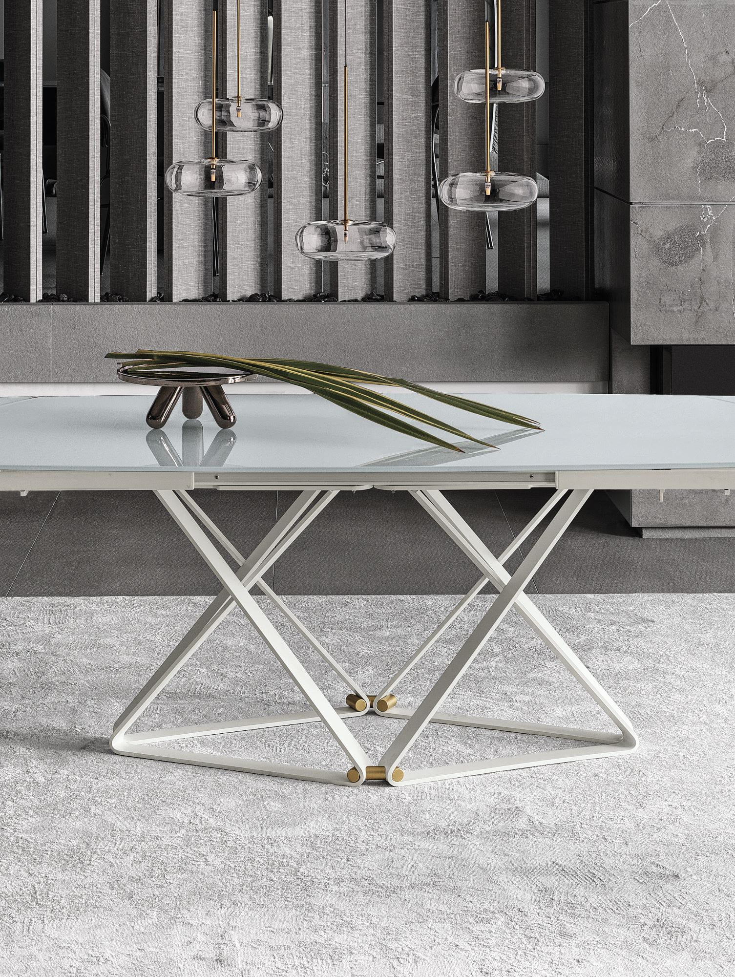 Bontempi Casa Delta 53.28 Barrel Extendible Table