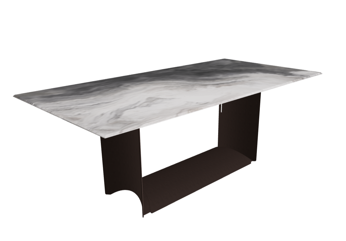 Cattelan Italia Dragon Crystalart Rectangular & Barrel-Shaped Dining Table