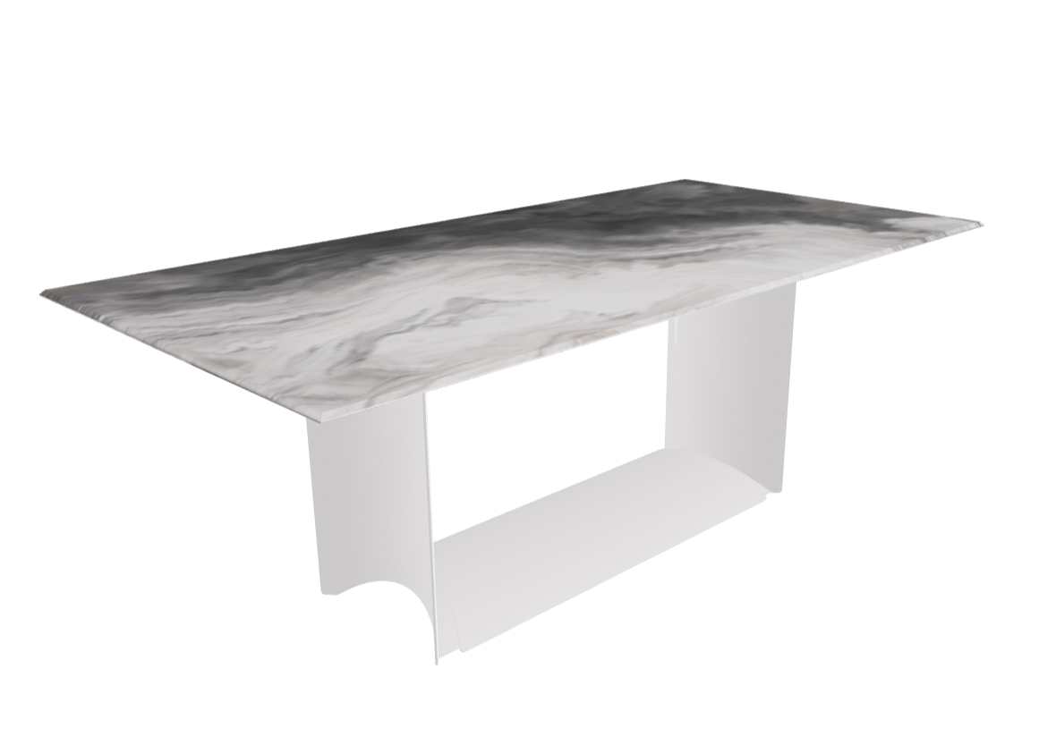 Cattelan Italia Dragon Crystalart Rectangular & Barrel-Shaped Dining Table