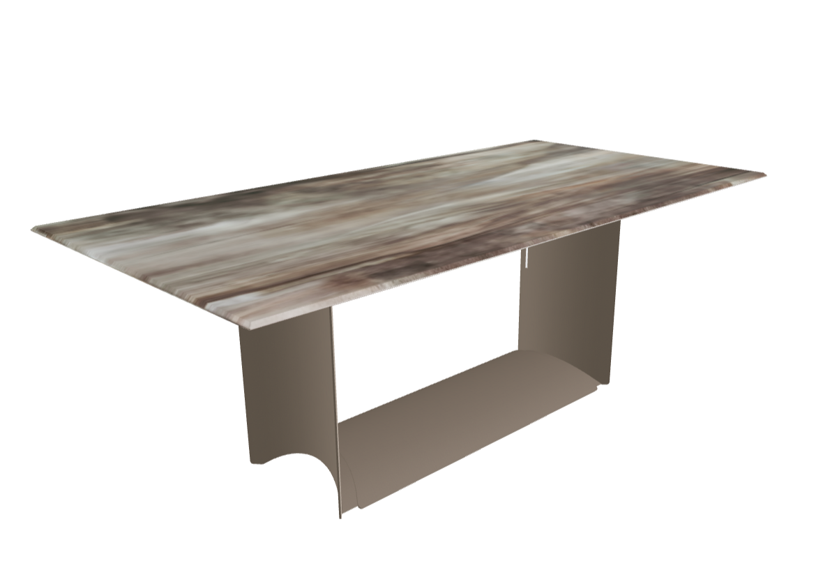 Cattelan Italia Dragon Crystalart Rectangular & Barrel-Shaped Dining Table