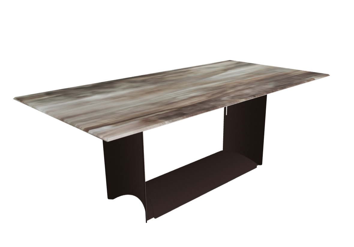 Cattelan Italia Dragon Crystalart Rectangular & Barrel-Shaped Dining Table