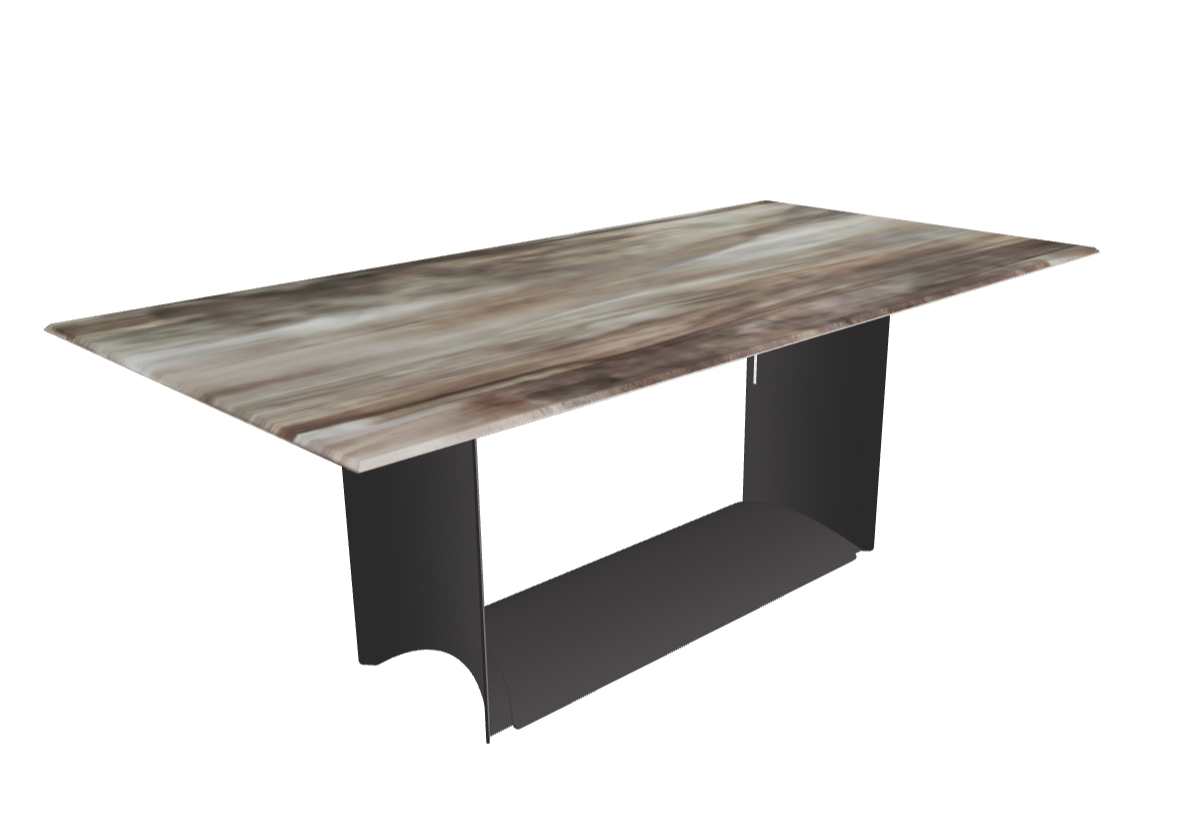 Cattelan Italia Dragon Crystalart Rectangular & Barrel-Shaped Dining Table