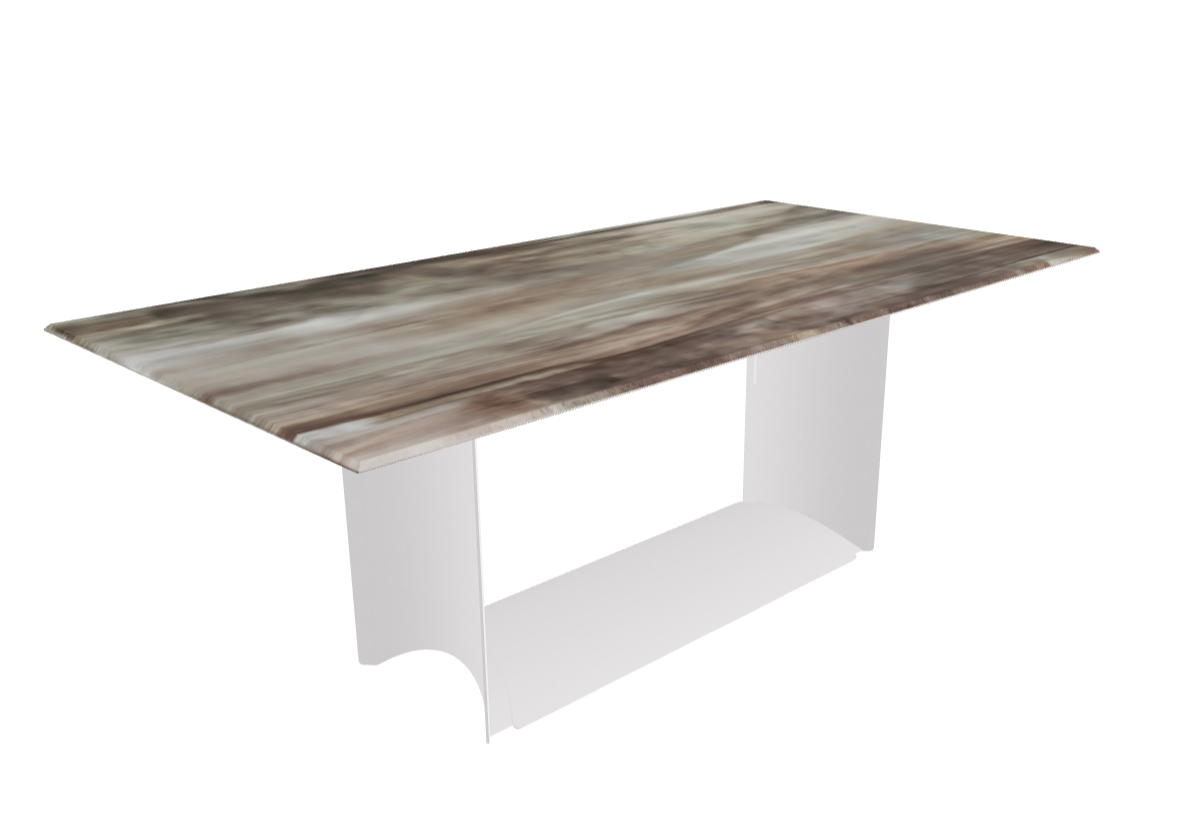 Cattelan Italia Dragon Crystalart Rectangular & Barrel-Shaped Dining Table