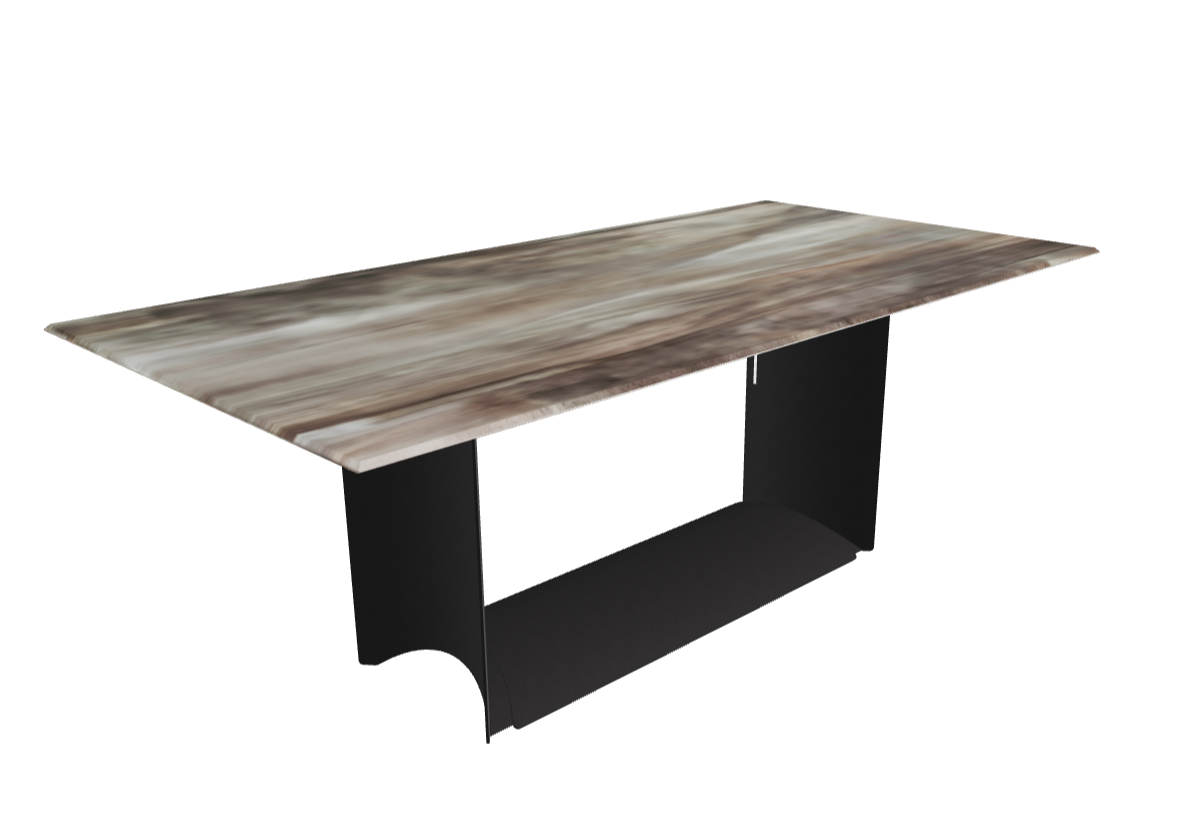 Cattelan Italia Dragon Crystalart Rectangular & Barrel-Shaped Dining Table