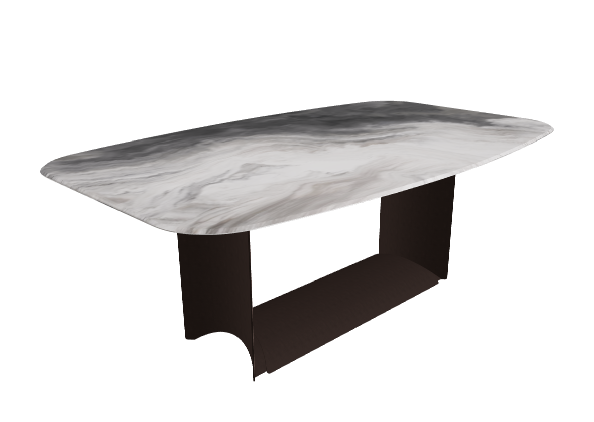 Cattelan Italia Dragon Crystalart Rectangular & Barrel-Shaped Dining Table