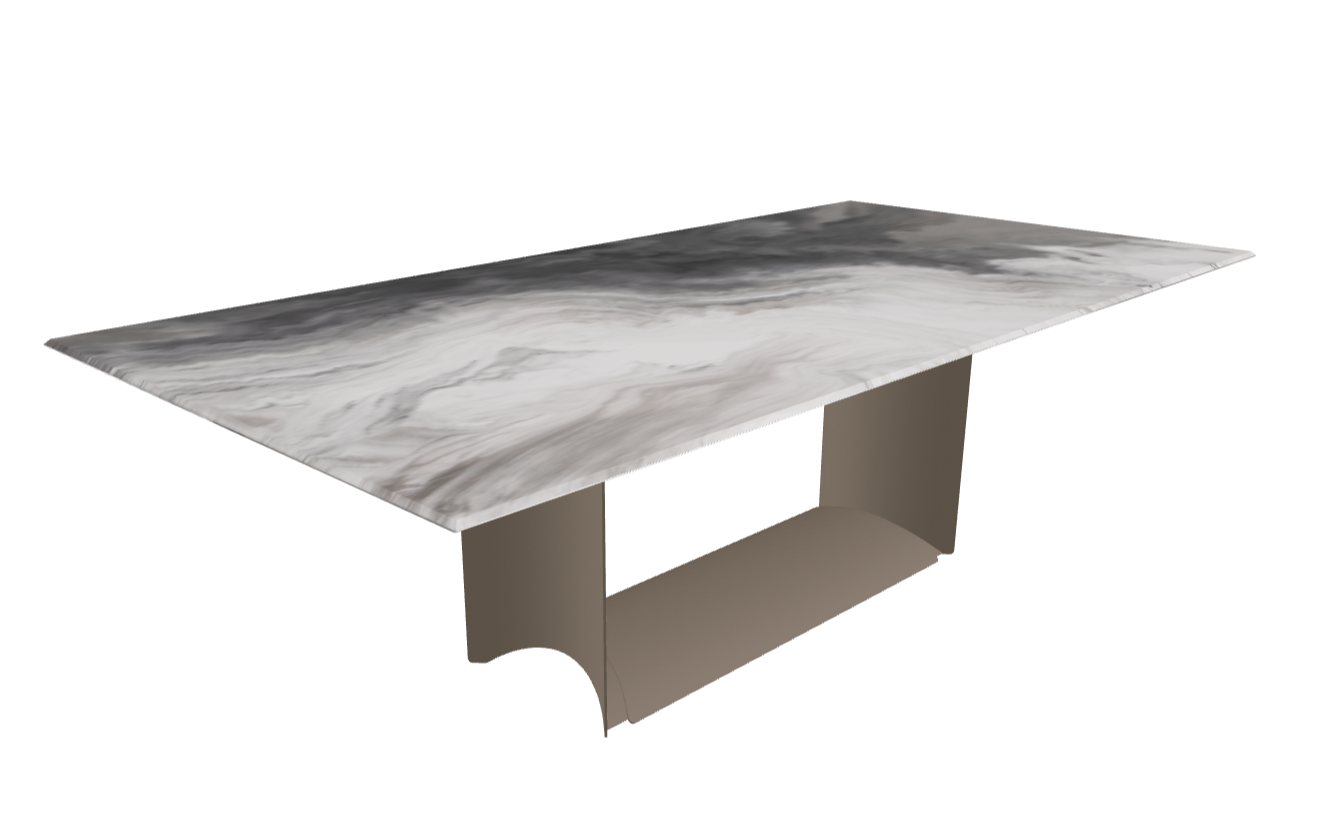 Cattelan Italia Dragon Crystalart Rectangular & Barrel-Shaped Dining Table