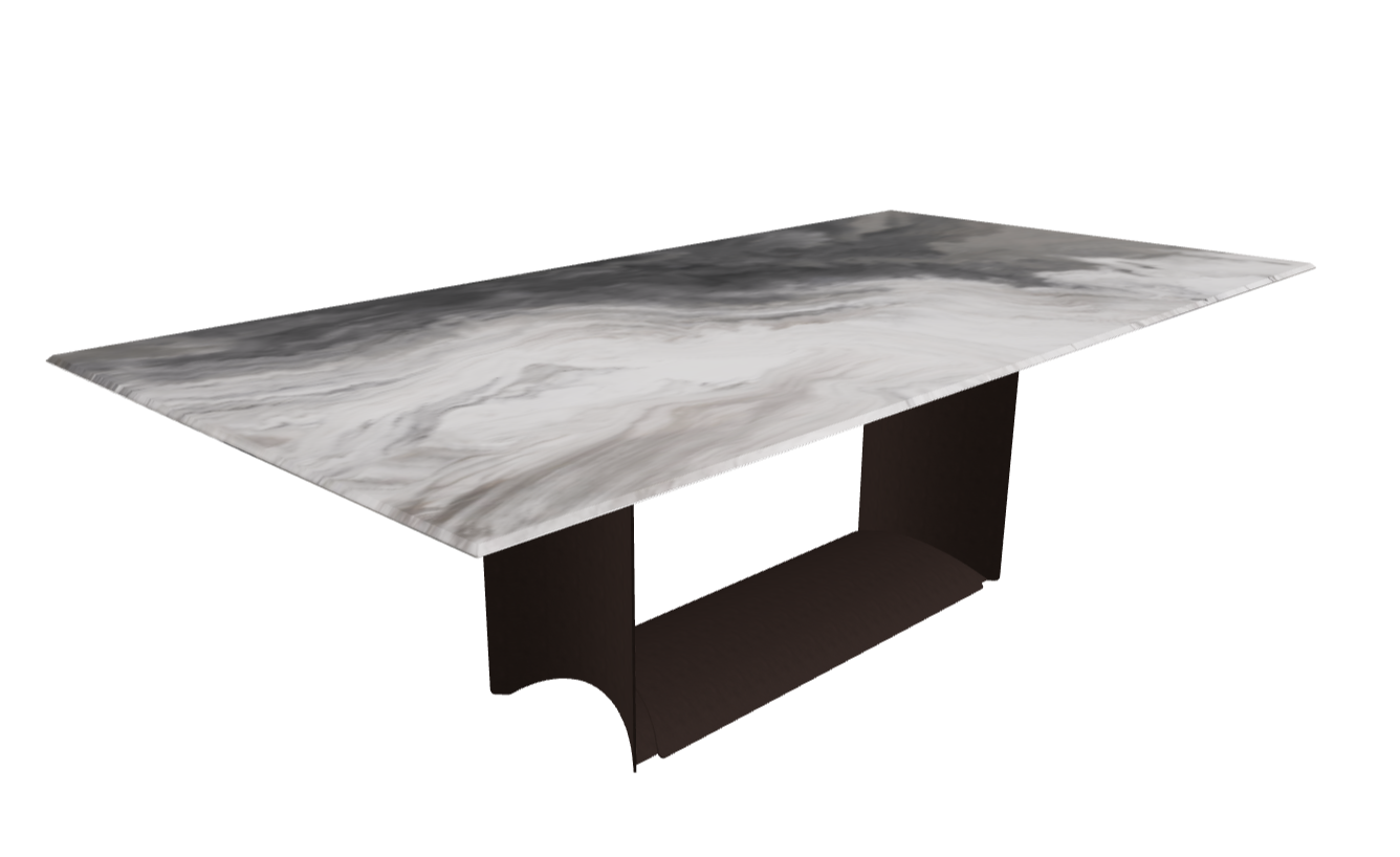 Cattelan Italia Dragon Crystalart Rectangular & Barrel-Shaped Dining Table