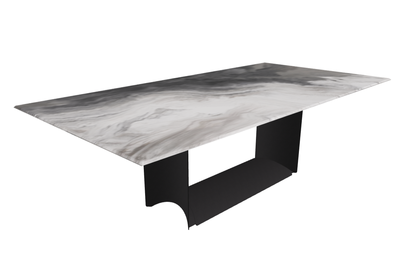 Cattelan Italia Dragon Crystalart Rectangular & Barrel-Shaped Dining Table