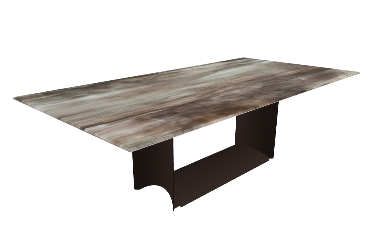 Cattelan Italia Dragon Crystalart Rectangular & Barrel-Shaped Dining Table