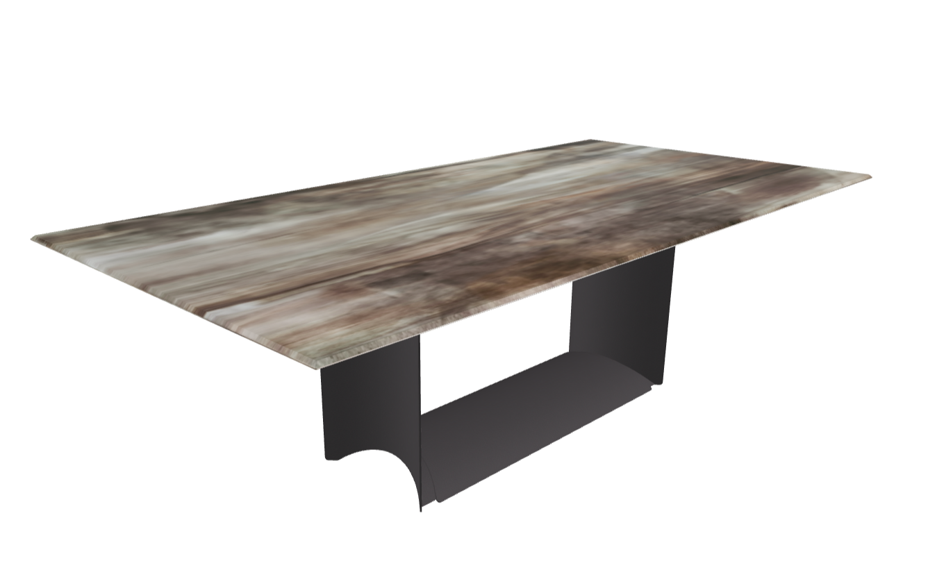 Cattelan Italia Dragon Crystalart Rectangular & Barrel-Shaped Dining Table